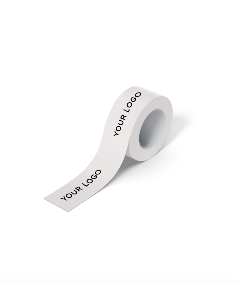 Adhesive tape - White - Single logo