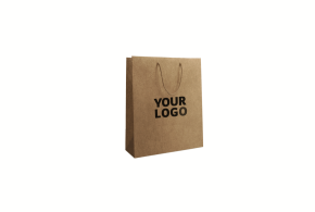 Luxury paper bags - Kraft S - Drawstring handles