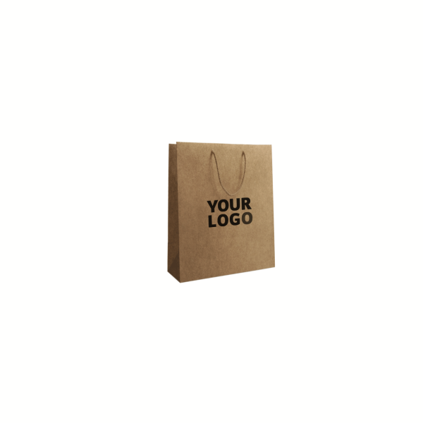 Luxury paper bags - Kraft S - Drawstring handles