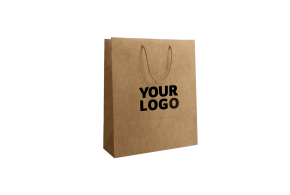 Luxury paper bags - Kraft M - Drawstring handles