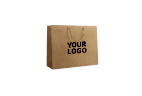 Luxury paper bags - Kraft L - Drawstring handles