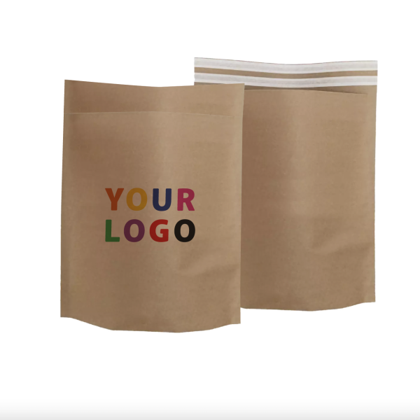 Customized ecological envelopes in recycled kraft - Order now