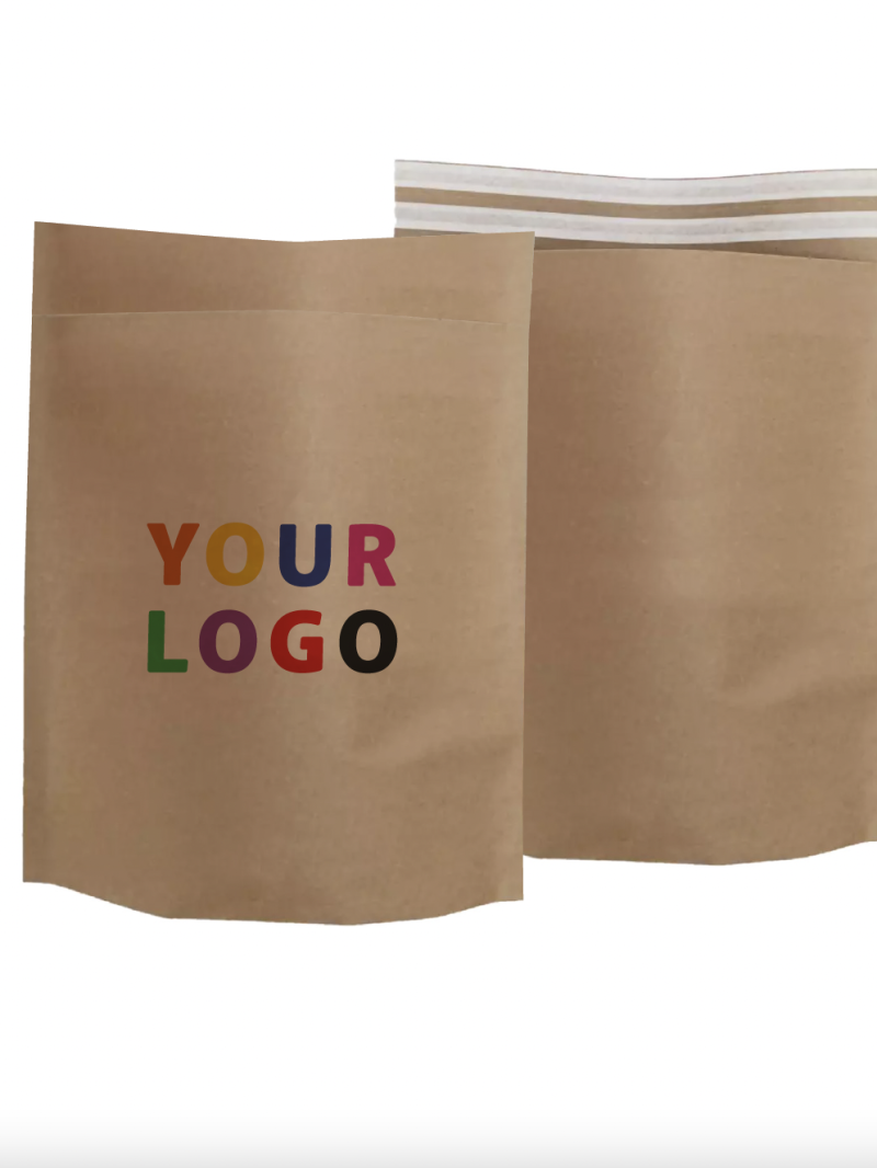 Customized ecological envelopes in recycled kraft - Order now