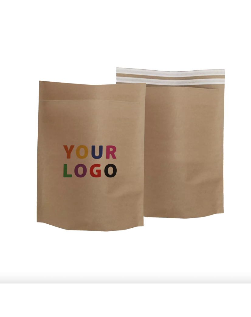 Customized ecological envelopes in recycled kraft - Order now