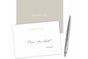 DUBAI" thank-you card