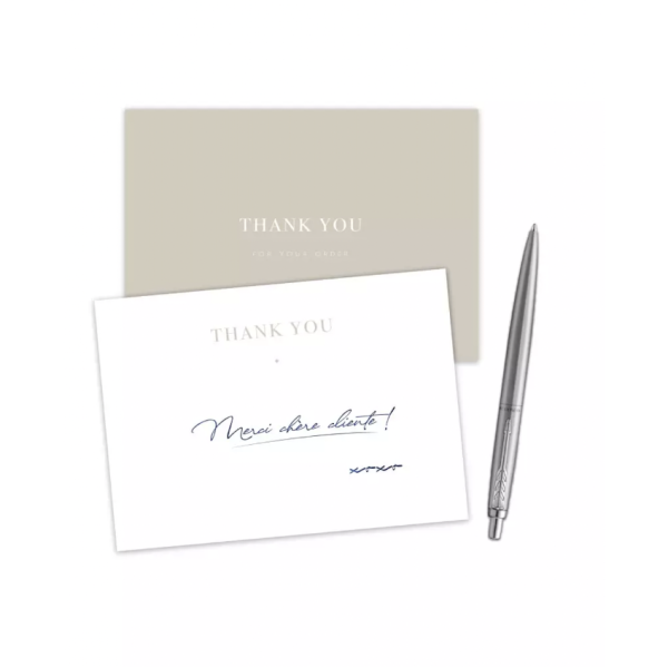 DUBAI" thank-you card