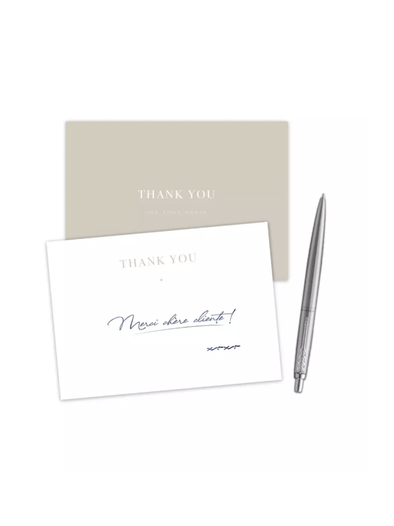 DUBAI" thank-you card