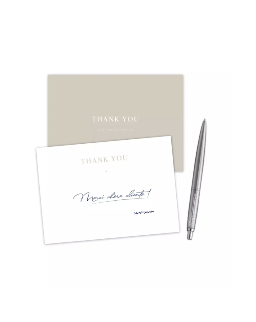 DUBAI" thank-you card