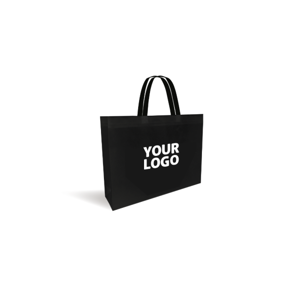 Cheap and eco-friendly personalized black fabric bag