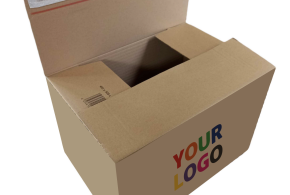 Shipping crate with adhesive closure - XL