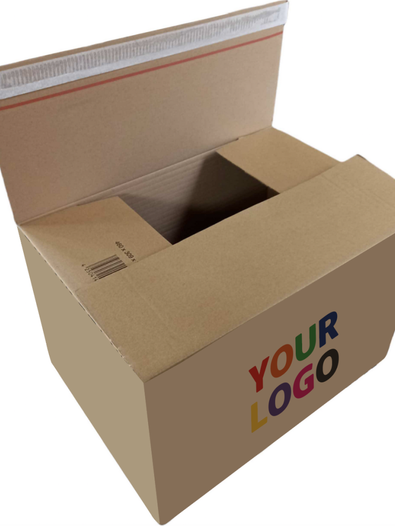 Shipping crate with adhesive closure - XL