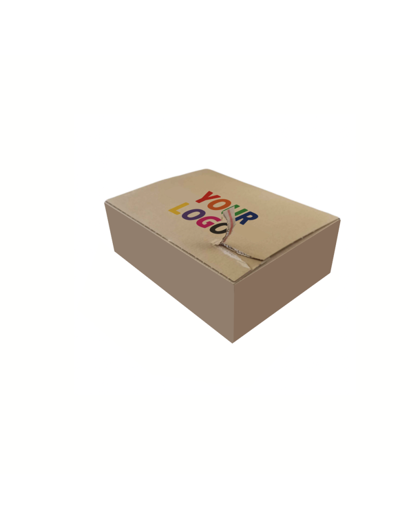 Shipping crate with adhesive closure - S