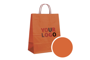 ORANGE PAPER BAG L