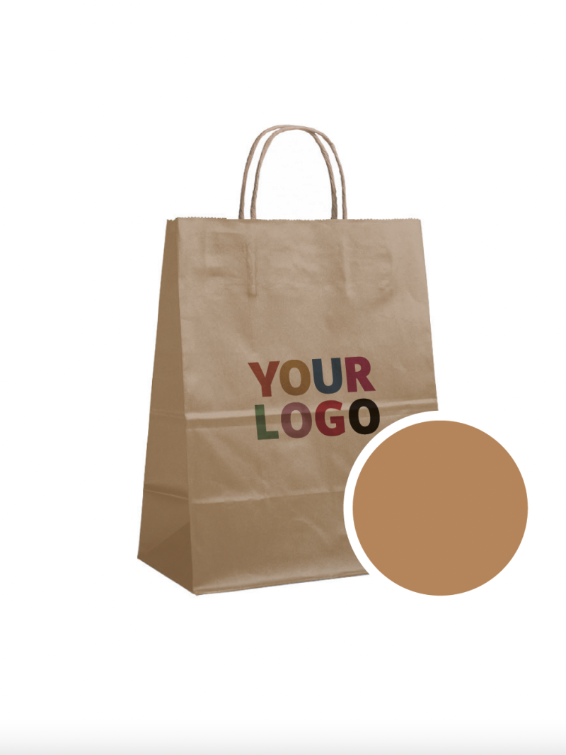 BRONZE PAPER BAG L