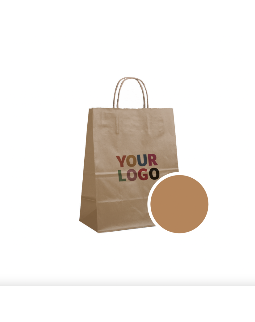 BOLSA DE PAPEL BRONCE L