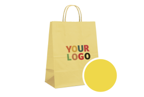 YELLOW PAPER BAG L