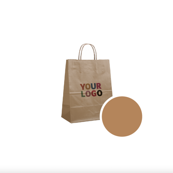 BOLSA DE PAPEL BRONCE M