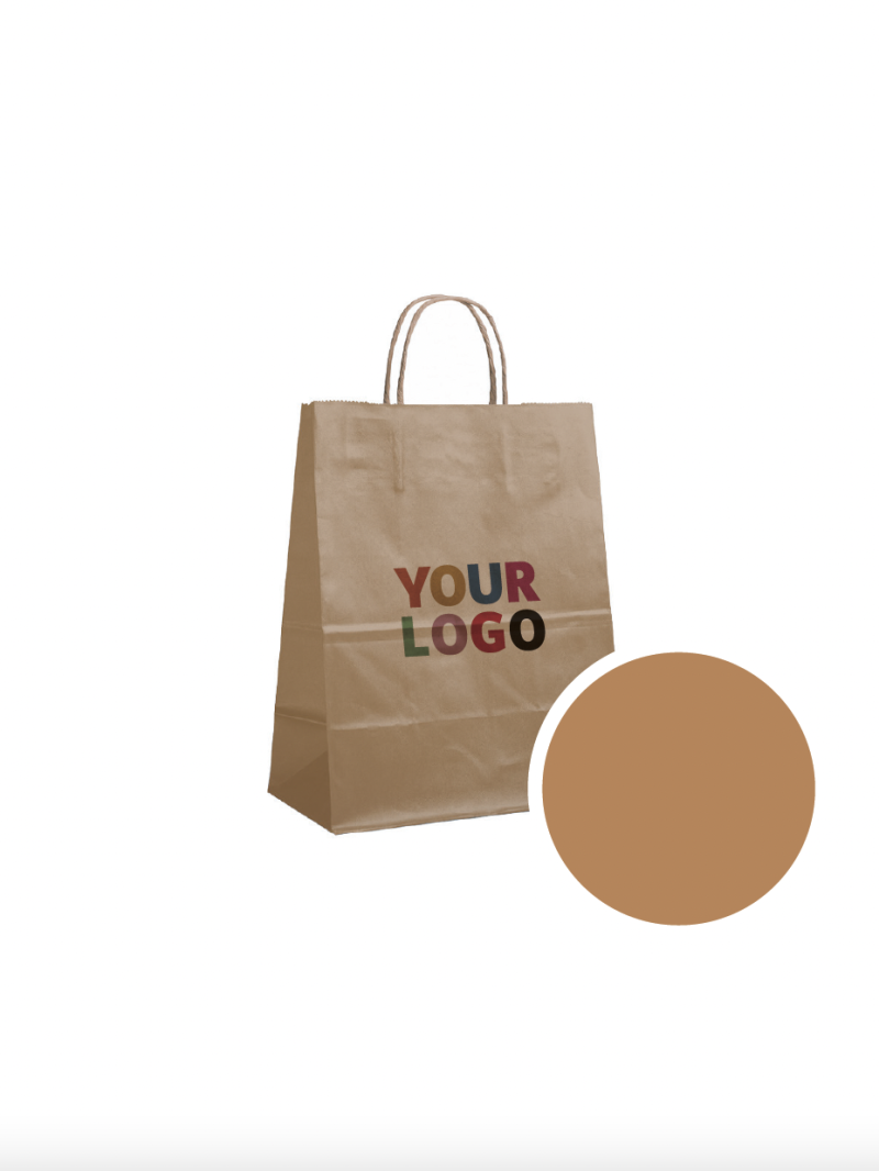 BOLSA DE PAPEL BRONCE M