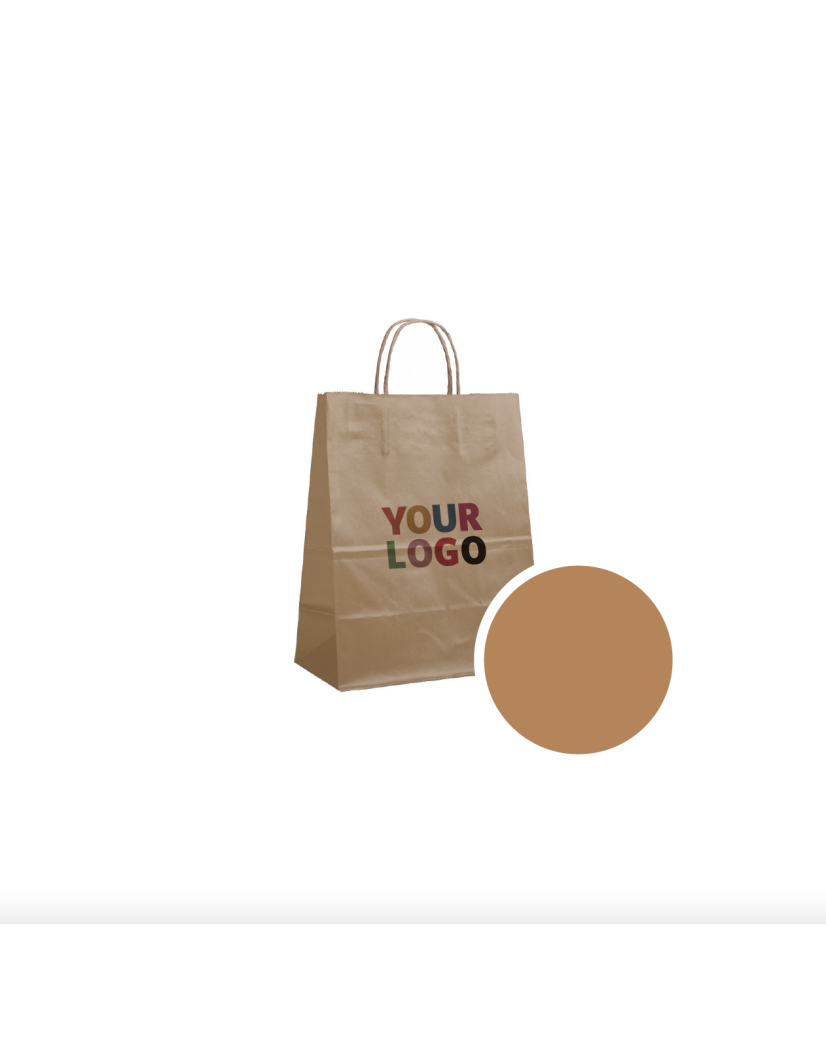 BOLSA DE PAPEL BRONCE M