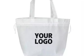 Non woven bag model "Nice" - Wit - M (40+14x30cm)