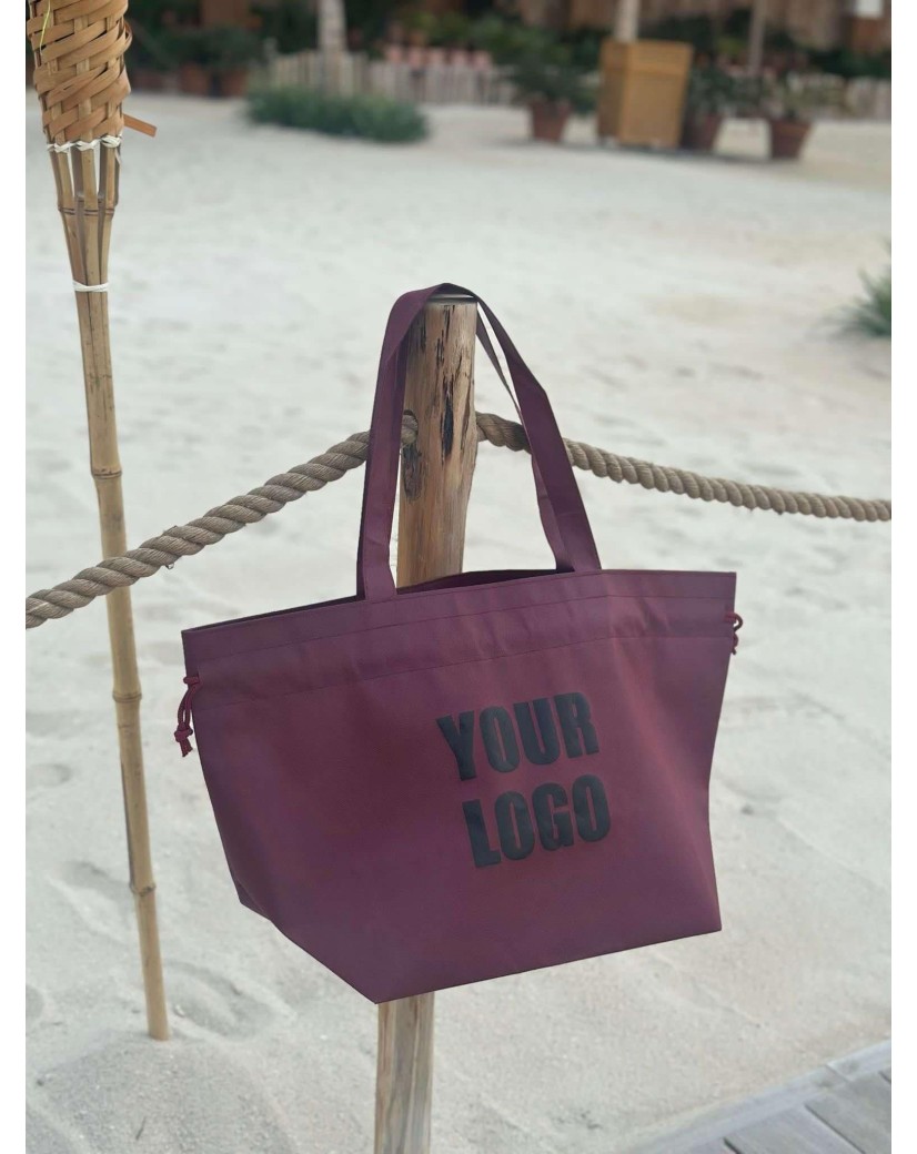 Non woven bag model "Nice" - BORDEAUX L (58X24X35CM)