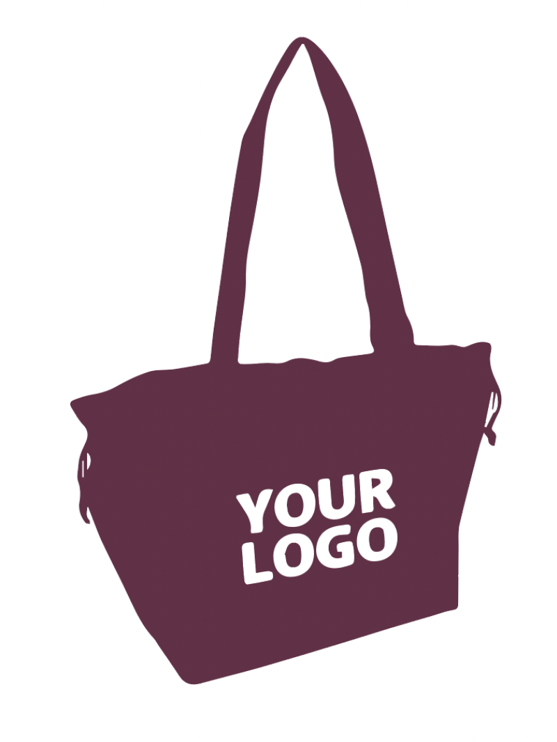 Non woven bag model "Nice" - BORDEAUX L (58X24X35CM)