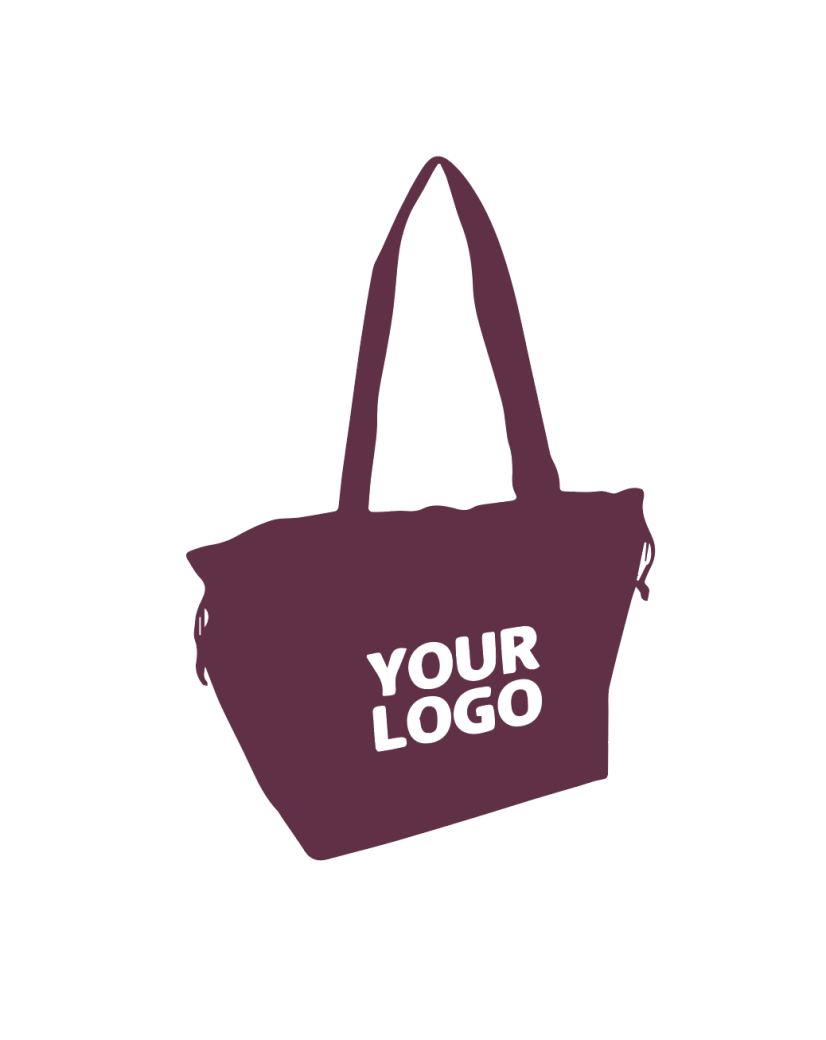 Non woven bag model "Nice" - BORDEAUX L (58X24X35CM)