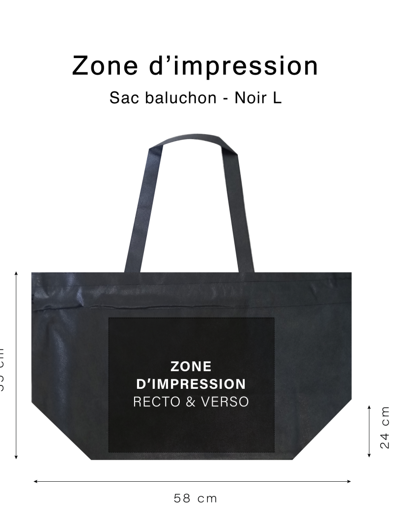 Non woven bag model "Nice" - GROEN L (58X24X35CM)