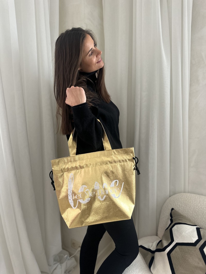 SAC NICE GOLD - M (40x14x30cm)