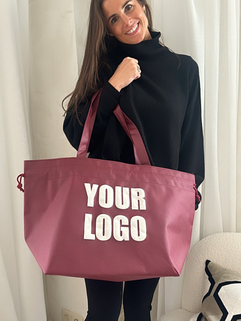 Non woven bag model "Nice" - BORDEAUX L (58X24X35CM)