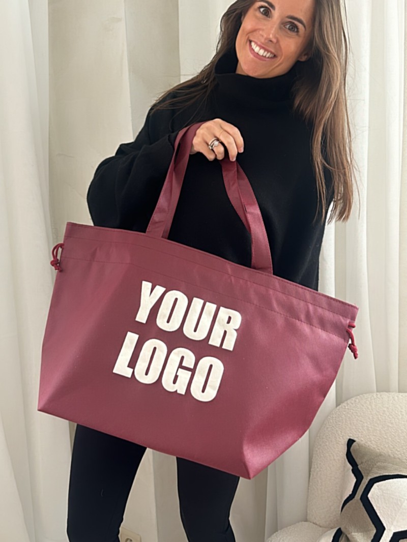 Non woven bag model "Nice" - BORDEAUX L (58X24X35CM)