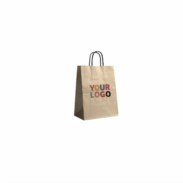 Customized recycled kraft paper bags at the best prices - Fast delivery