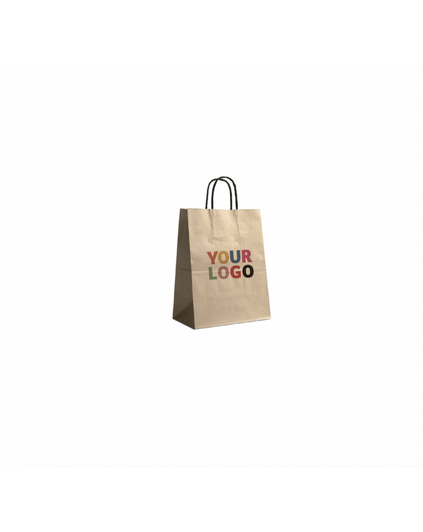 Customized recycled kraft paper bags at the best prices - Fast delivery